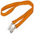Orange - 3/4" USA Made Double Ended Dye-Sub Lanyard