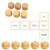 1.96 Inch Working Days Wooden Dice