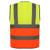 Premium Knitted Hi Vis Color Block Class 2 Safety Loop & Hook Vest