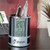 Multifunctional Stainless Steel Pen Holder With Alarm Clock