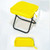 Yellow Blank - Pencil Bag Folding Chair