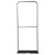 Aluminum Silver - 3'W x 90"H EuroFit Banner Hardware Only, Frame with Steel Base and Carry Case, Graphics not included