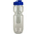 Clear/Blue - 22 Oz Translucent Bike Bottle with Infuser