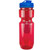 Translucent Red/Translucent Blue - 22 Oz Translucent Bike Bottle with Infuser