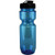 Translucent Blue/Black - 22 Oz Translucent Bike Bottle with Infuser