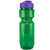 Translucent Green/Translucent Purple - 22 Oz Translucent Bike Bottle with Infuser