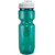 Translucent Aqua Blue/White - 22 Oz Translucent Bike Bottle with Infuser