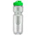 Clear/Neon Green - 26 Oz Translucent Jogger Bottle with Infuser