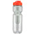 Clear/Translucent Orange - 26 Oz Translucent Jogger Bottle with Infuser