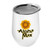 White - The Vino - 10 Oz. Stainless Steel Stemless Wine Glass Shaped Tumbler - Digital