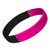 Black/Hot Pink Seg - Debossed Wristbands