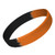 Black/Orange Seg - Debossed Wristbands