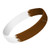 White/Brown Seg - Debossed Wristbands