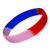 Red/Black/Yellow Seg - Debossed Wristbands
