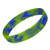 Black/Yellow Swl - Debossed Wristbands