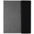 9½" x 12" Black/Silver Leatherette & Gray Canvas Portfolio