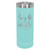 Teal Blue Logo - Polar Camel 22 Oz. Skinny Tumbler w/Slider Lid
