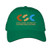 "CAMPBELL" 5-Panel "Dad" Hat with Tuck Strap & Slide Buckle Adjuster