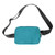 Baby Blue Blank Black Strap - LL Crossbody Belt Bag Fanny Pack With Metal Zipper (Air Import)