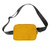 Yellow Blank Black Strap - LL Crossbody Belt Bag Fanny Pack With Metal Zipper (Air Import)