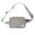 Light Grey Branded - LL Crossbody Belt Bag Fanny Pack With Metal Zipper (Air Import)