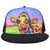 Flat Brim Trucker Hat with full color imprint - Five Panels