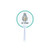 Customize Circle Clear Hand Fan