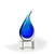 Elaine Art Glass Award - Clear Base