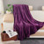Purple - Super Soft Cozy Flannel Velvet Throw Blanket