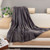 Gray - Super Soft Cozy Flannel Velvet Throw Blanket