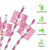 1.5" x 1.5" Straw Flags Style D
