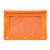 Orange - Three Ring Zipper Pencil Pouch