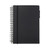 Charcoal - 5x7 Spiral Notebooks with Elastic String Closure & 3 Sizes Post It Included