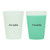 Frosted Green Logo - 16 oz. Frosted Mood Reusable Flex Stadium Cup