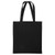 Black - 15"x16" Calico Cotton Tote Bag 140GSM