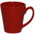 Maroon Red - 12 Oz. Latte Coffee Mug - White