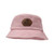 Pink - Seeker Bucket Hat, Leather Patch - Laser Engraving