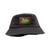Black - Seeker Bucket Hat, Leather Patch - Full Color Digital