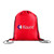 Red - 210D Polyester Drawstring Gym & Sports Travel Backpack