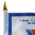 Front Close up Pole - 4" x 6" Double Sided Polyester Stick Flags