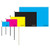 Size Chart - 6" x 9" Single Reverse Polyester Stick Flags