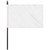 8"x 12" Single Reverse Polyester Stick Flags