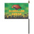 Back View - 8"x 12" Single Reverse Polyester Stick Flags