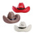 Brown/Black, Red/Black, White/Black - Cowboy Hat Stress Reliever