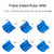 6" Small Pocket Architectural Aluminum Triangular Scale Ruler