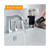 Black/Silver - Handheld Stainless Steel Milk Frother