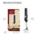 Black - CafePro Electric Milk Frother – Rechargeable with 3 Speed Settings