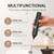 Black - CafePro Electric Milk Frother – Rechargeable with 3 Speed Settings