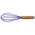 Purple - Silicone Whisk with Wooden Handle, Optional Cooking Utensil Set