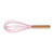 Pink - Silicone Whisk with Wooden Handle, Optional Cooking Utensil Set